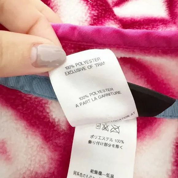 PATAGONIA Snap T Synchilla Pullover Pink Diamond Shibori Tie Dye Small S - Picture 8 of 8